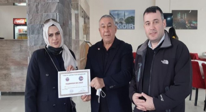 Ünsal'dan Pusula Gazetesine teşekkür belgesi