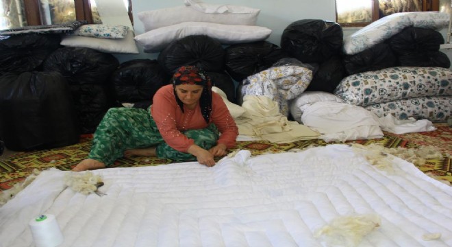 Unutulmaya yüz tutmuş yorgancılık yaşatılıyor