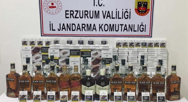 Uzundere'de kaçak içki operasyonu