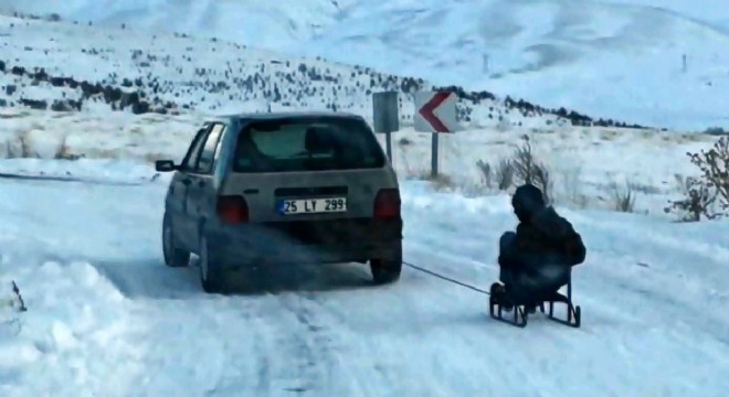 Vatandaş kamerasından Erzurum'da kış