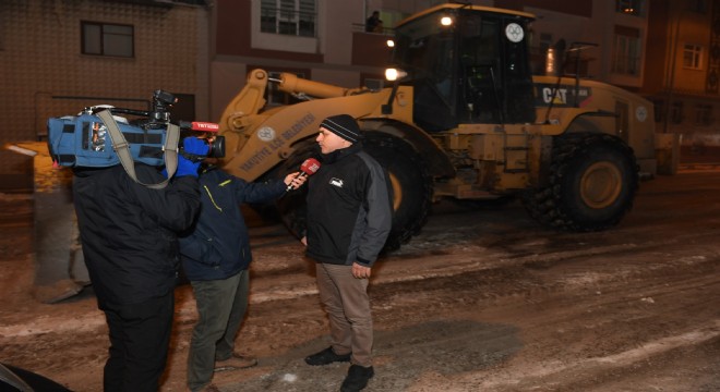 Yakutiye'de kar temizliği seferberliği