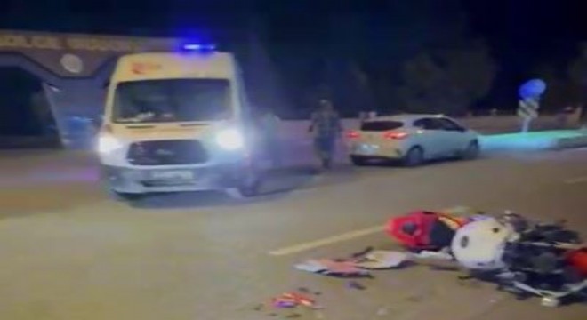 Yakutiye'de motosiklet kazası: 1 yaralı
