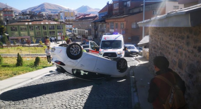 Yakutiye'de trafik kazası