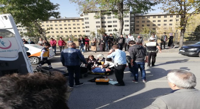 Yenişehir'de otomobil yayaya çarptı