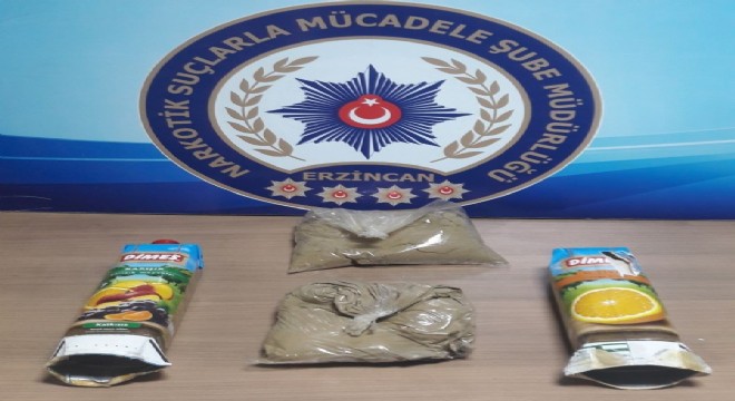 Zehir taciri Erzincan'da yakalandı