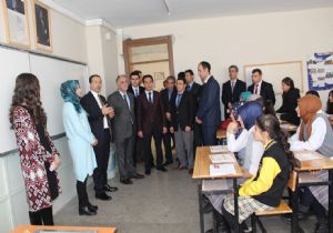 Aydın karne dağıttı, nasihat etti