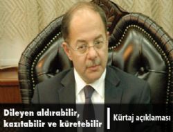 Akdağ'dan 'kürtaj' açıklaması 