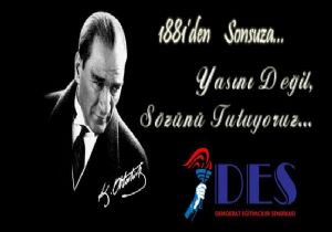 DES : ‘Yas'ını değil, Söz'ünü tutuyoruz'