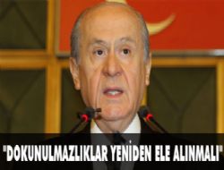 ‘Dokunulmazlıklar yeniden ele alınmalı'