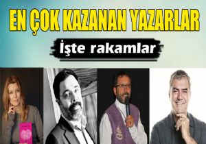 İşte Türkiye'de en çok kazanan yazarlar