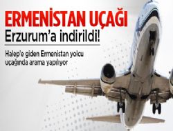 Ermenistan uçağı Erzurum'a indirildi