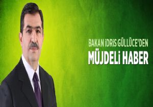 Bakan Güllüce'den müjdeli haber