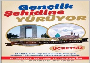 'Gençlik Şehidine Yürüyor'