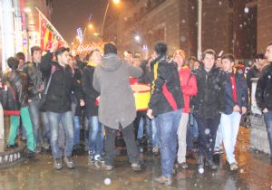Kar altında GS coşkusu