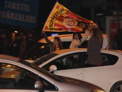Erzurum'da GS'lıların 'galibiyet' coşkusu 