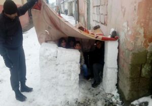 Hayallerini karla şekillendirdiler