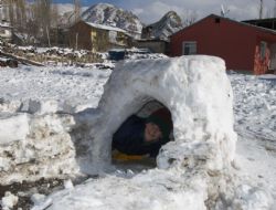 Kar'ı eğlenceye dönüştürdüler