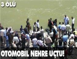 Otomobil nehre uçtu: 3 ölü