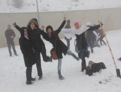 Palandöken'de kar coşkusu