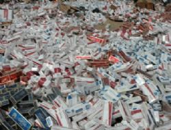 10 bin paket sigara ele geçirildi