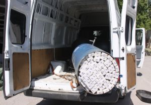 Erzincan yolunda kaçak sigara operasyonu