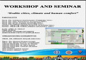 ATAÜNİ'den Yaşanabilir Kentler Çalıştayı