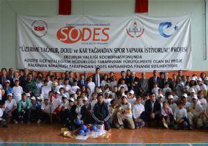 Aziziye spor projesi öğrencileri sevindirdi