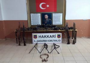 Mağara'da cephane ele geçirildi
